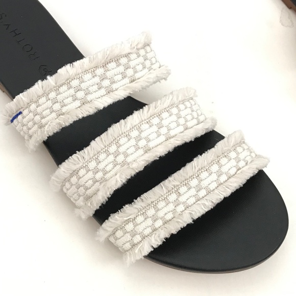 ROTHY’S Sea Shell Fringe Slide Sandals Slip On Sandals Women’s Size 8.5 - Picture 5 of 15